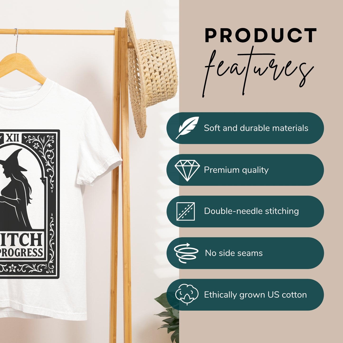 Witch In Progress - Cute Halloween Pregnancy Announcement T-Shirt