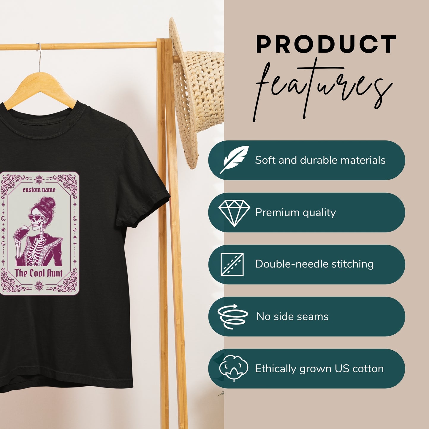 The Cool Aunt - Funny T-Shirt for Sister and Best Friend