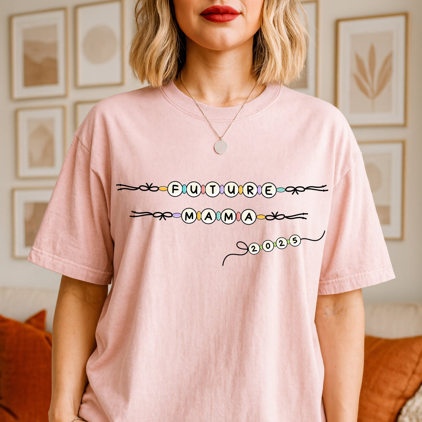 Future Mama Bead Style Tshirt