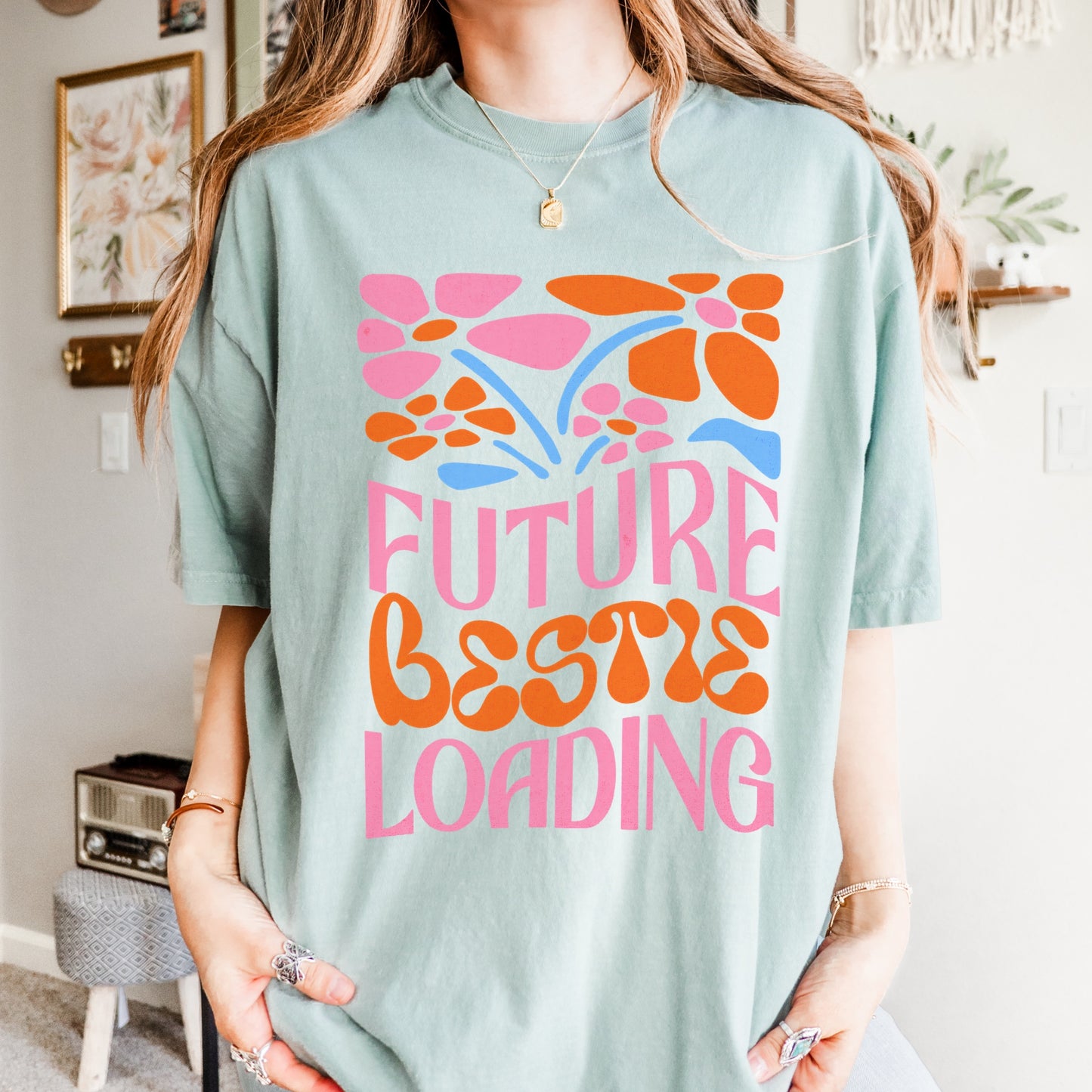 Future Bestie Loading Pregnancy T-Shirt