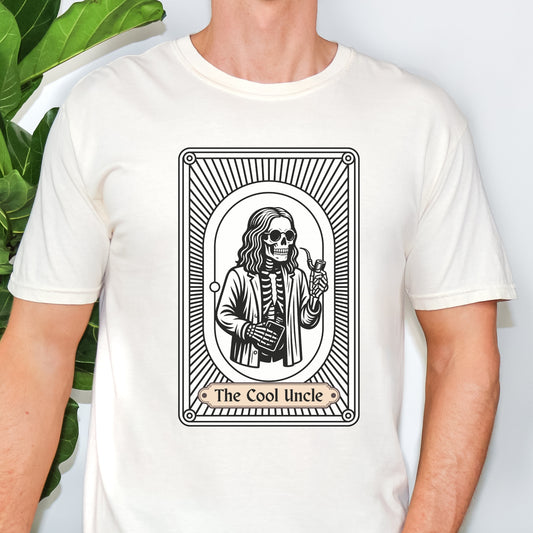The Cool Uncle Tarot Card - Halloween Pregnancy Surprise for Brother Tshirt