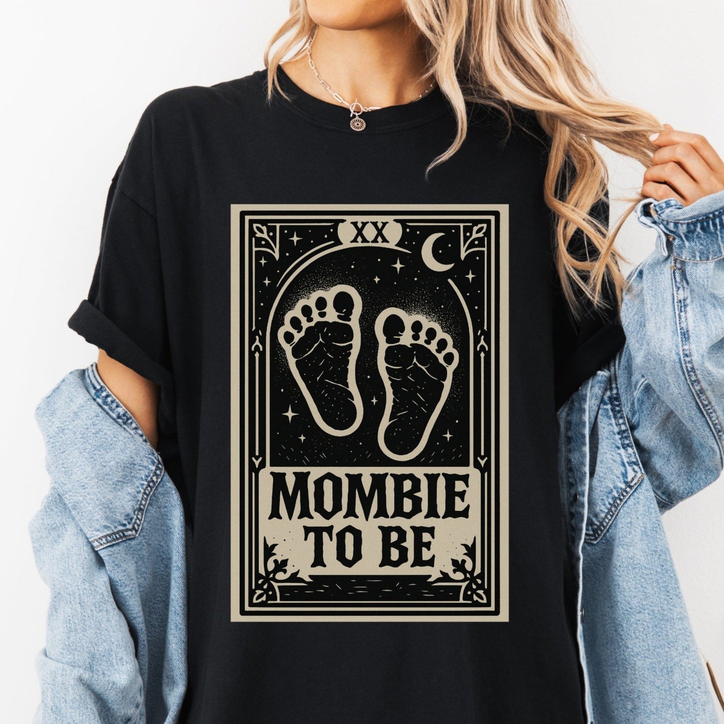 Mombie To Be - Halloween Baby Bump Reveal T-Shirt