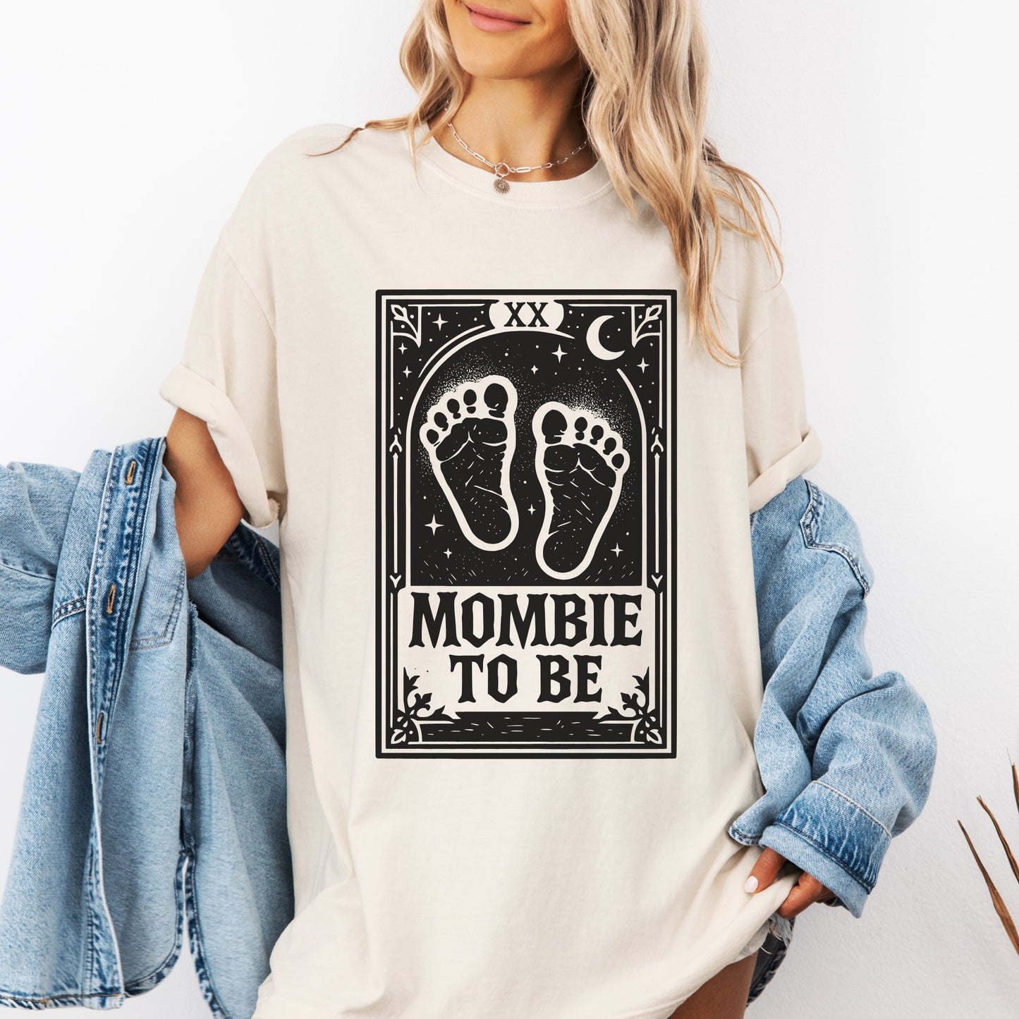 Mombie To Be - Halloween Baby Bump Reveal T-Shirt
