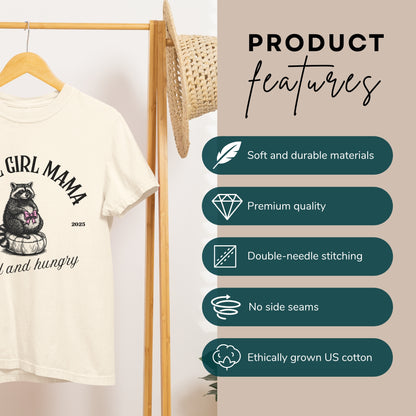 Feral Girl Mama - Cute Baby Bump Reveal T-Shirt