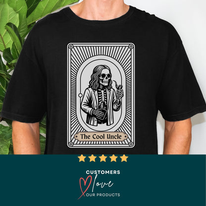 The Cool Uncle Tarot Card - Halloween Pregnancy Surprise for Brother Tshirt