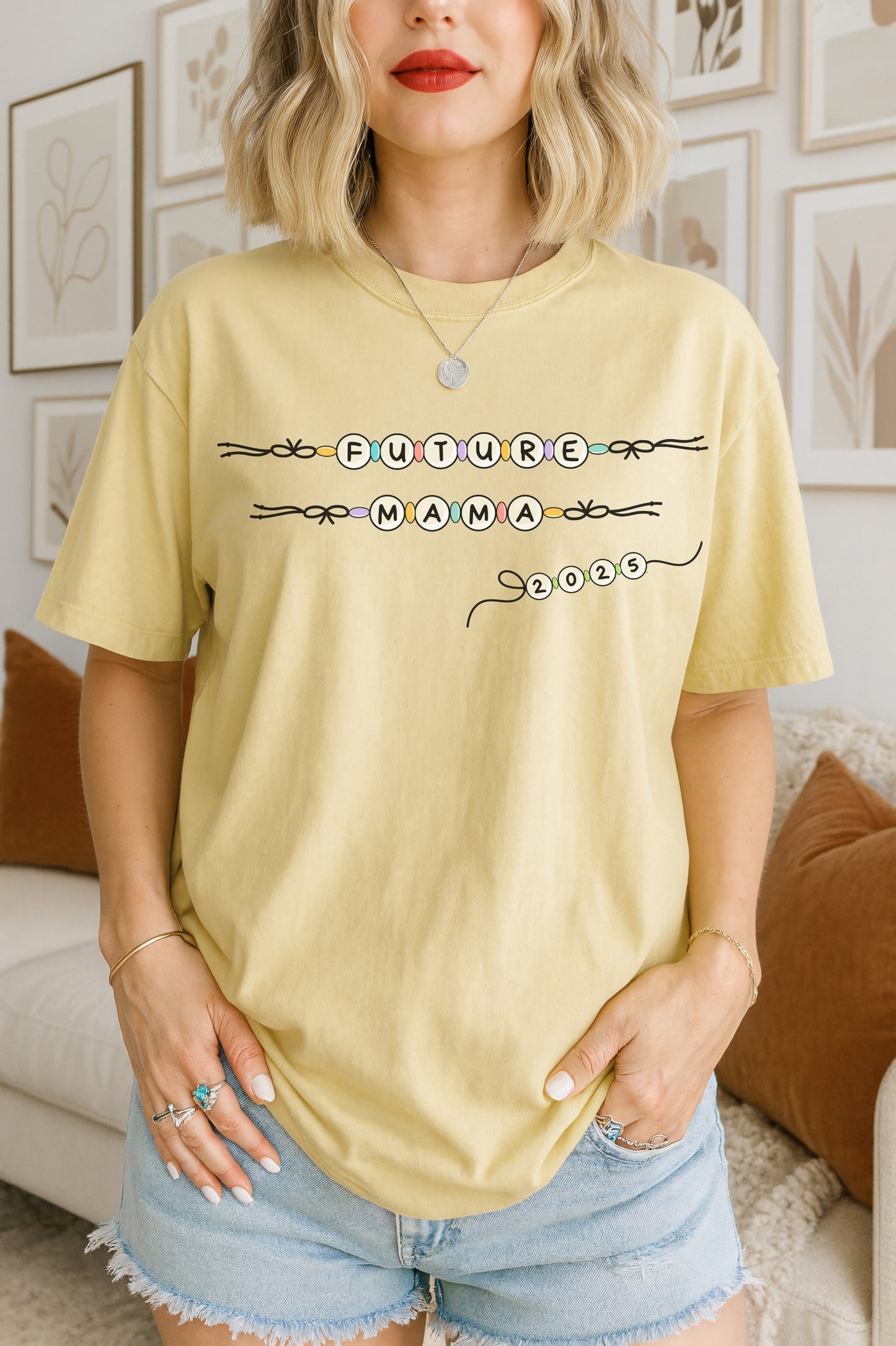 Future Mama Bead Style Tshirt