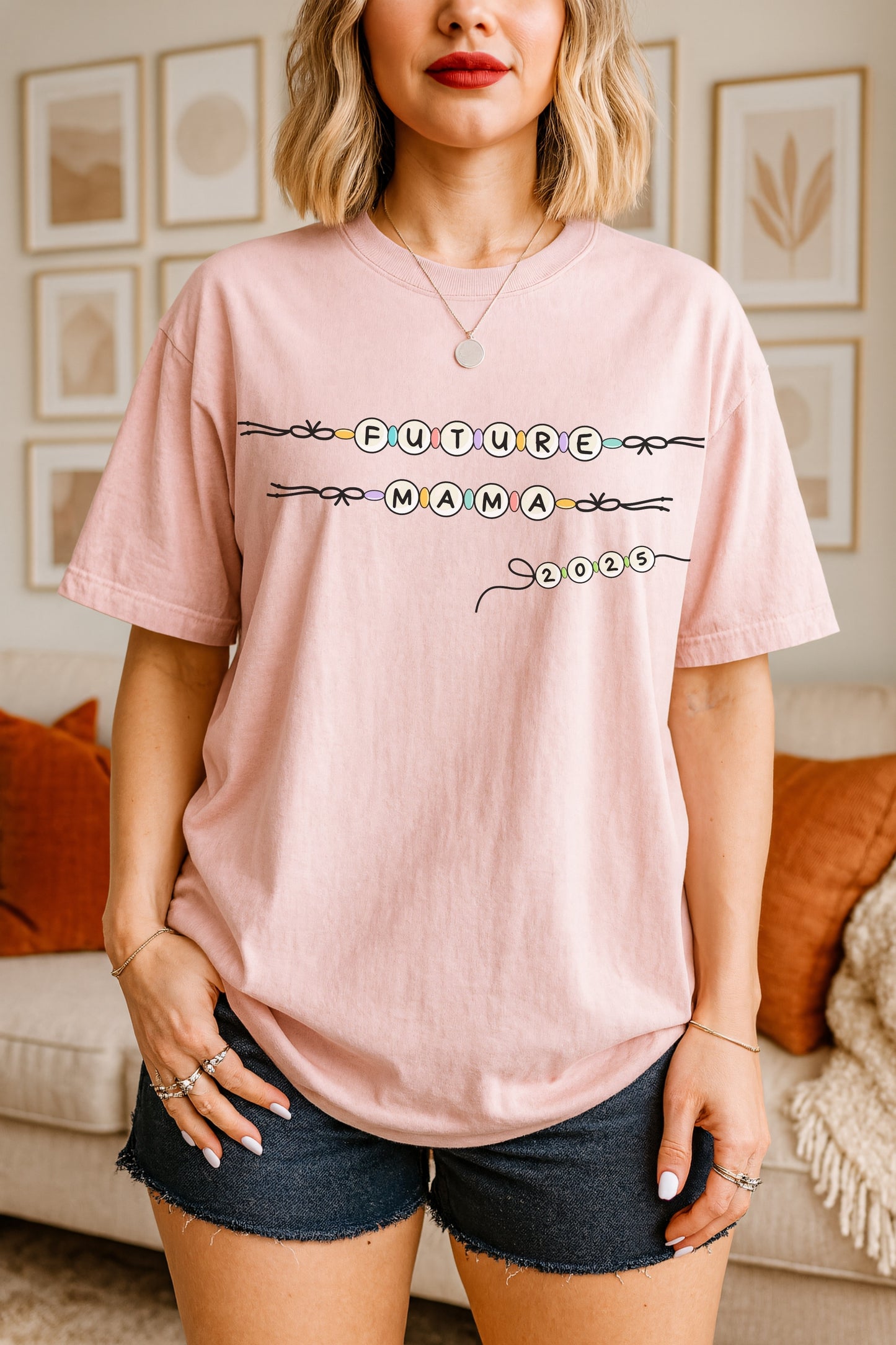 Future Mama Bead Style Tshirt