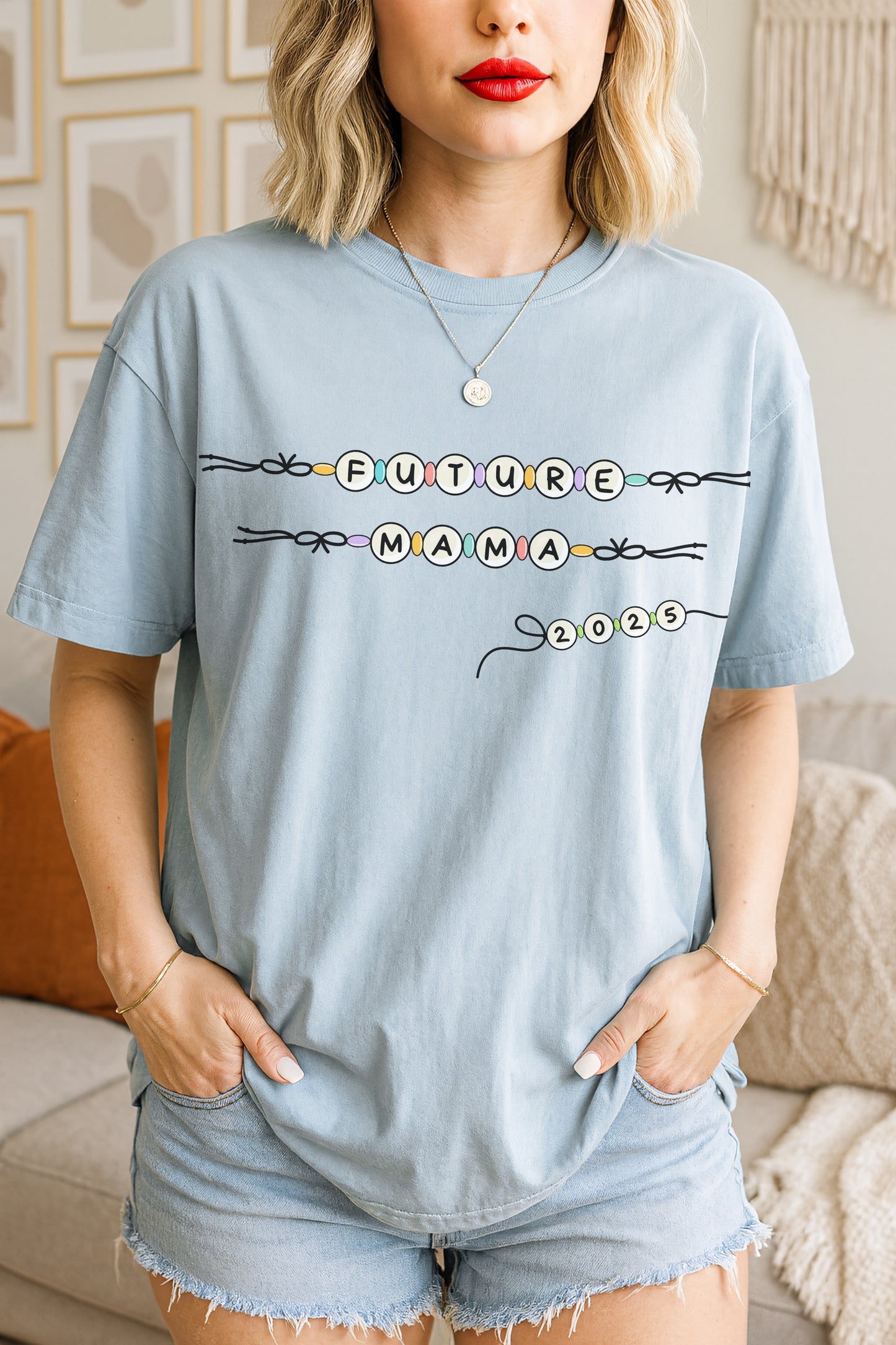 Future Mama Bead Style Tshirt