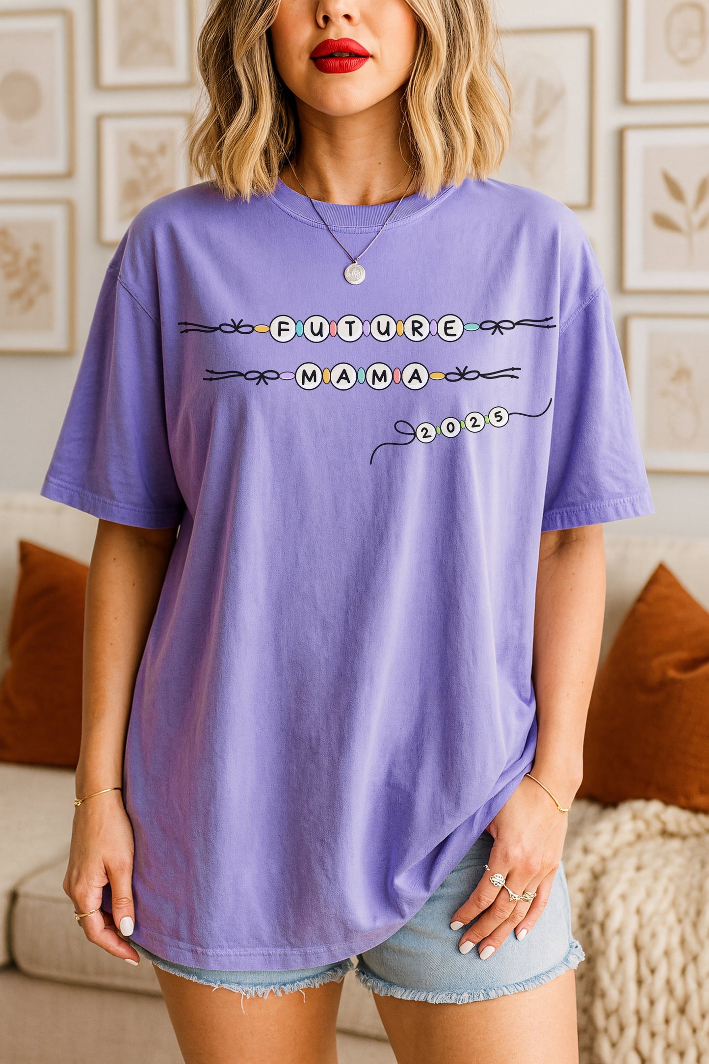 Future Mama Bead Style Tshirt